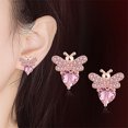 thumbnail image 1 of Señoras mariposa Stud pendientes pulsera collar conjunto colgante collar Wmkox8yi  sjalhkljlk650, 1 of 5