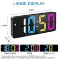 thumbnail image 5 of ARCTICICE LED Digital Clock with 5 Setting Modes, USB & Battery Powered Sunrise Alarm Clock for Bedroom Home Decor Teen Boy Girl Gifts, Multicolor Light, 5 of 7