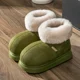 thumbnail image 3 of Botas de nieve para mujer al aire libre, calzado plano femenino de moda, esponjoso, que mantiene el calor, suela gruesa de felpa, antideslizante, lindos zapatos de invierno para niña, 3 of 5