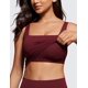 thumbnail image 5 of Top Corto de Cuello Cuadrado Butterluxe para Mujer CRZ YOGA Rojo XXS, 5 of 5