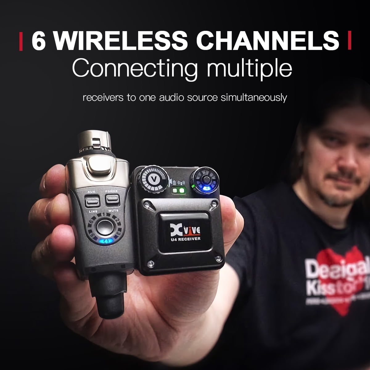 Xvive U4R In-Ear Monitor Wireless System - Receiver Only