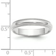 thumbnail image 4 of 10K White Gold 10Kw 4mm Milgrain Half Round Band Size 7.5 Made In United States 1wm040-7.5, 4 of 5