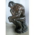 thumbnail image 6 of Large Size Bronze Replica of The Thinker by Rodin Sculpture 55" x 33" x 69"H, 6 of 12