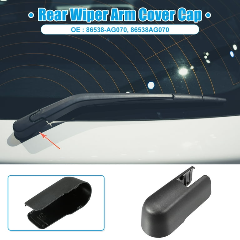 Car Rear Windshield Wiper Arm Cover Cap for Subaru Crosstrek 2013-2023  86538-AG070 Black 