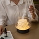 thumbnail image 5 of Difusores para aceites esenciales, humidificador de aire, adornos, generador de niebla eléctrica, difusor de niebla para estudio, oficina, baño, Negro, 5 of 8