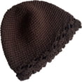 thumbnail image 5 of CoCopeaunts Womens Bucket Hat Retro Knitted Crochet Hollow Brim Beanies Hats Winter Warm All-Match Solid Color Fisherman Cap, 5 of 8