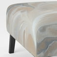 thumbnail image 5 of Designart "Abstract Geode Marble Waves Grey" Upholstered Modern & Contemporary Accent Chair and Fractals Arm Chair - Multiple Color & Pattern, 5 of 7