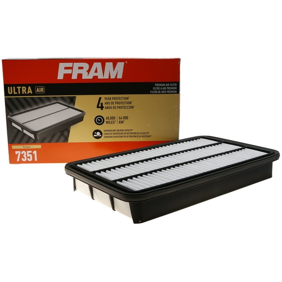 FRAM Ultra Air XGA7351, Premium Engine Air Filter, Replacement Filter for Select Lexus, Toyota Vehicles