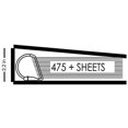 thumbnail image 3 of 3 Ring Binder, 2 inch Slant / Angle D Ring, Pack of Eight Black Presentation View Binders, 475 Sheet Capacity, 3 of 6