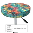 thumbnail image 4 of Bingfone 14 Inch Padded Round Bar Stool Cover Cushion With Elastic Fabric Round Chair Seat - Hawaii Palms, 4 of 7