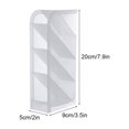 thumbnail image 4 of Desk Brush Pen Holder Pencil Makeup Storage Box Stand School Stationery Multi-function Lovely Large Capacity Office Case S/Clear white/insert, 4 of 9