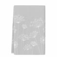 thumbnail image 2 of Grey Dandelion Kitchen Towels Set of 1, Spring Modern Minimalist Country Flower Absorbent Dish Towels for Kitchen, Microfiber Hand Towel, Quick Drying Tea Towel for Cleaning Decorative Dishcloths, 2 of 7