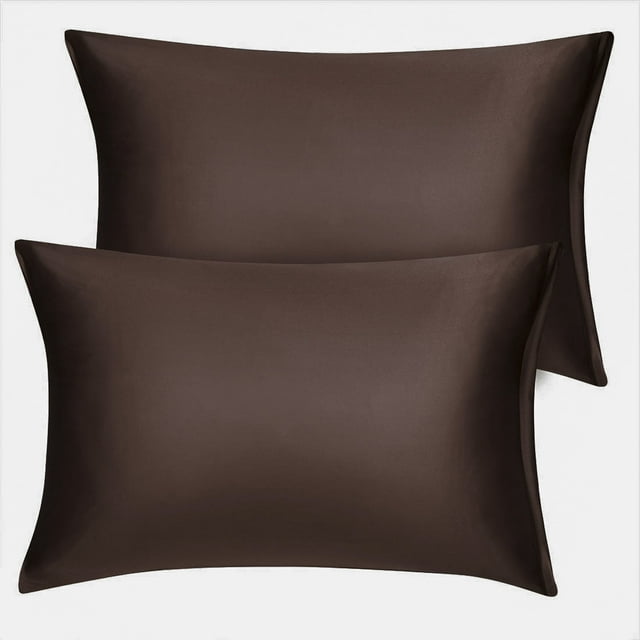 Unique Bargains Taie d'Oreiller en Satin à Fermeture Éclair Satin Soyeux
