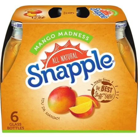 UPC 076183263648 product image for Snapple All Natural Mango Madness Tea, 16 Fl. Oz., 6 Count | upcitemdb.com