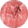 thumbnail image 1 of Ahgly Company Indoor Round Animal Red Traditional Area Rugs, 5' Round, 1 of 4