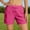 Hot Pink, variant on Women's Casual Athletic Running Shorts Quick Dry Lightweight Workout Gym Shorts with Zipper Pockets Light Blue