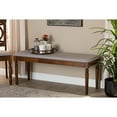 thumbnail image 5 of Giovanni Modern and Contemporary Grey Fabric Upholstered and  Wood Dining Bench, 5 of 5
