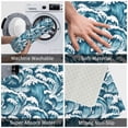 thumbnail image 3 of Gukieu Ocean Waves Print Dust-proof Floor Mats, Water-absorbent and Non-slip Flannel Door Mats 16x24in, Home Decoration Suitable for Kitchen, Bathroom, Garage, 3 of 7