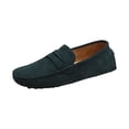 thumbnail image 3 of Rokment Women's Men's Moccasines Slip on Penny Loafers Walking Shoes Classic Comfortable Suede Flat Spring Fall Casual Dress Footwear Navy Size 10.5, 3 of 4