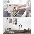 thumbnail image 5 of Easter Gnomes Kitchen Dish Towels for Drying Dishes Set of 4, Eggs Rabbit Ears Spring Daisy Buffalo Plaid Waffle Weave Microfiber Hand Tea Bathroom Towels Quick Dry & Absorbent Towel 15.7x23.6, 5 of 7