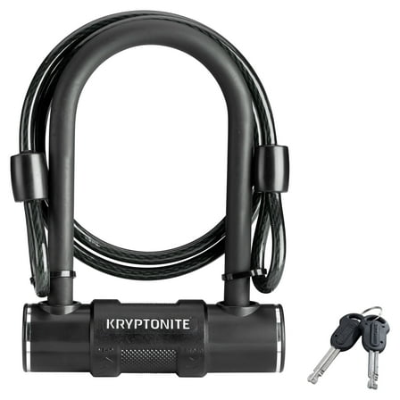 Kryptonite Mini 12mm U-Lock Bicycle Lock & 8mm Looped Bike Security Cable