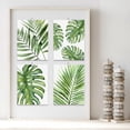 thumbnail image 2 of PixonSign Set of 4 Wall Art, Tropical Green Island Palm Leaf Poster, Nature Wilderness Wall Decor Prints, Botanical Floral Wall Décor, Modern Landscape Artwork for Farmhouse - 11"x14", 2 of 5