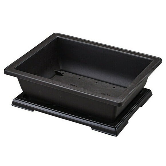 Flower Pot Plastic Rectangle Bonsai Nursery Planter Balcony Garden Container