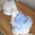 thumbnail image 3 of Visland Pet Dress Skin-Friendly Flower Decor Wedding Clothes Multi-Layered Mesh Dress with Snap-Button for Dogs Cat Daily Wear Photography Outfit, 3 of 7