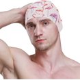 thumbnail image 3 of FYBTO Swimming Cap Tropical Pink Flamingos Unisex Adult FYBTO Polyester, 3 of 4