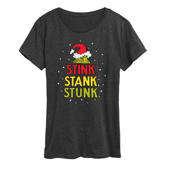 Dr. Seuss - The Grinch Stink Stank Stunk - Women's Short Sleeve Graphic T-Shirt