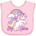 thumbnail image 3 of Inktastic Big Sister Unicorn Girls Baby Bib, 3 of 4