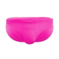 thumbnail image 5 of kpoplk Men's Sport Swimming Briefs Man Swimwear Low-Rise Push-up Sponge pad Swim Shorts Pink,M, 5 of 7