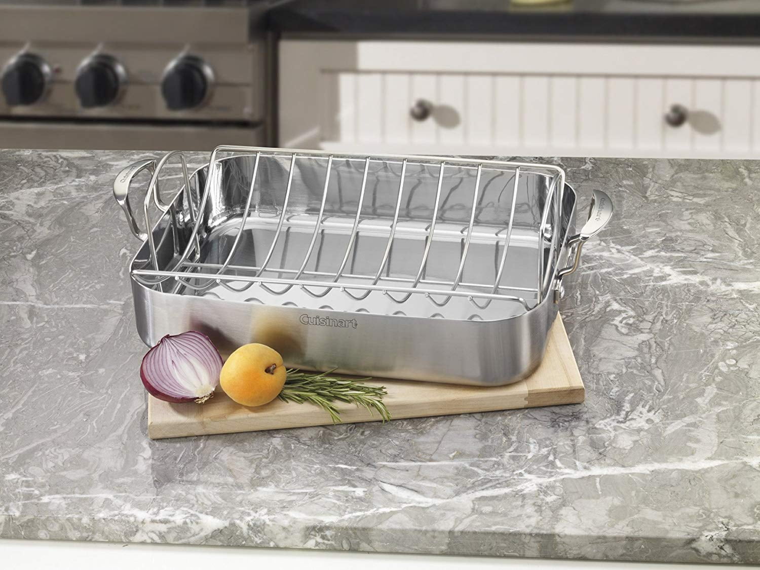 Cuisinart Triply SmartNest Stainless-Steel Roaster 5-Piece Cookware Set