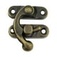 thumbnail image 2 of Speravity Candado Cerrojo de hierro Cerradura de gancho Protección de seguridad Hebilla oculta Atrapa Joyas Caja de Accesorios de hardware Herramientas y ferretería Gancho izquierdo de bronce, 2 of 6