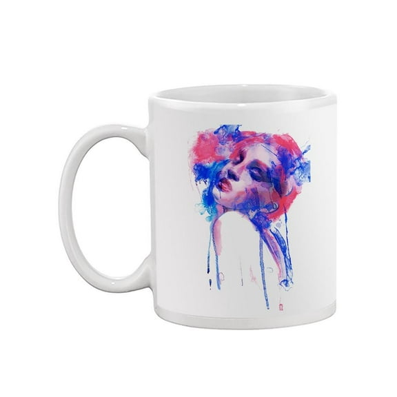 Woman Watercolor Style Mug - Image by Shutterstock
