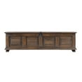 thumbnail image 2 of Artesano Home Decor - Handmade Solid Reclaimed Barn Wood & Wrought Iron Hardware Trunk for Indoor Ideal for Home, Living Room and Bedroom (Brown) - Rustic Style 01 - 60" Width, 2 of 10