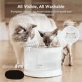thumbnail image 2 of Pumpless Wireless Pet Fountain with 9 Filters, 2L Capacity, Cordless Design for Cats and Dogs, 2 of 6
