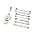 thumbnail image 4 of Almencla RC Car Steering Kits Upgrades High Strength Replaces Metal for Wltoys 1:12 RC Car 124006 12427 12427 12428 Crawler Model Accs silvery, 4 of 8