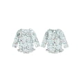 thumbnail image 3 of Aojekbee Baby Girl’s Bikini, Long Sleeve flower butterfly Print Summer Swimming Bathing Swimsuit, 3 of 10