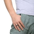 thumbnail image 5 of PAMTIER Unisex 8mm Stainless Steel Personality Cool Beer Bottle Opener Chain Rotatable Fidget Ring Biker Anxiety Wedding Band Rainbow Size 7, 5 of 6