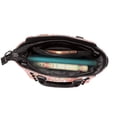 thumbnail image 5 of Lsque Corals Pattern Leather Rivet Shoulder Bag – Elegant Genuine Leather & Microfiber PU Crossbody with Detachable Adjustable Strap, 5 of 5