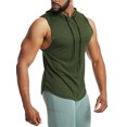 thumbnail image 2 of UKAP Mens Summer Tops Sleeveless Tank Muscle Shirts Loose Workout Vest Qianjun Green Star Network M, 2 of 9