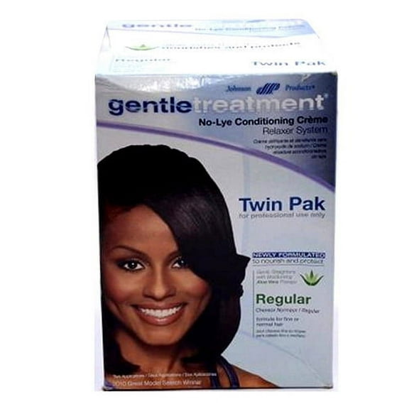 Johnson Products Gentle Treatment No Lye Conditioning Creme Relaxer System Twin Pack, 1 Ea, 2 Pack