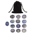 thumbnail image 2 of Rune Jadestone Stones Set 13Pcs Yoga Meditation Stone Witch Divination Healing Energy Stone, 2 of 8