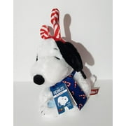 12 Inch Wild and Silly Snoopy with Candy Cane Scarf Animated Musical Holiday Plush - Plays "Linus and Lucy"