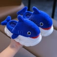 thumbnail image 2 of THDHVS Boys Slippers,Slippers for Kids,Kids Plush Slippers with Thick Non Slip Sole and Soft Furry Interior for Indoor Warmth and Comfortable Cozy Shoes Good for Relaxing Blue 4-5 Years, 2 of 4