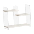 thumbnail image 4 of Estante para tazas de MDF acrílico, estante de exhibición para estación de café con estantes multicapa y Piso blanco, 4 of 9