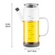 thumbnail image 1 of Botella Dispensadora de Aceite de Vidrio 750ml | Soporte de salsa de soja para vinagre de aceite de oliva de borosilicato a prueba de fugas con incrustaciones y boquilla sin goteo | Fácil de limpiar, 1 of 6