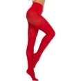 thumbnail image 4 of HSHDLDF Women's 80 Denier Tights Soft Opaque Solid Color Footed Pantyhose, 4 of 7