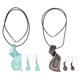thumbnail image 4 of Collar y pendientes Zulema 1 Pieza de Collar brillante y 1 Par de pendientes de anzuelo Negro, 4 of 8